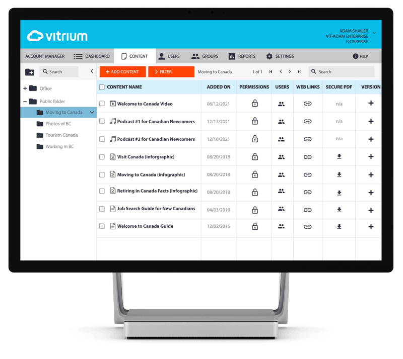 Research-Information-Vitrium-Product-Screenshot