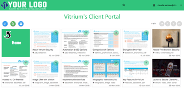 Vitrium’s User Portal for Secure Content Distribution