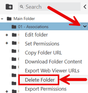 Delete Folder in Vitrium