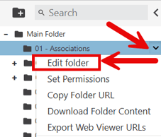 Edit Folder in Vitrium