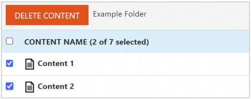 Vitrium - Delete Content