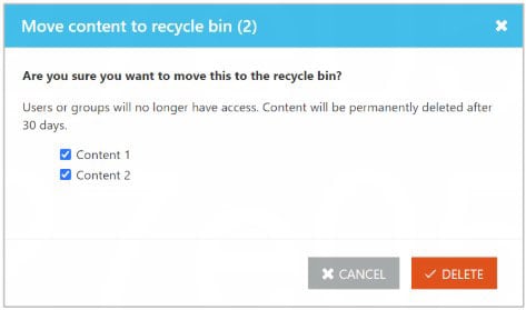 Vitrium - Recycle Bin