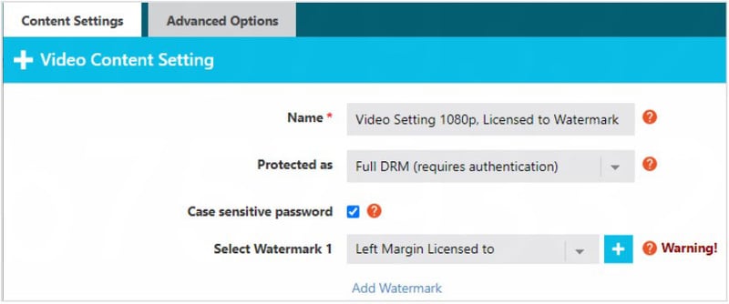 Vitrium-Security-Videos-content-settings