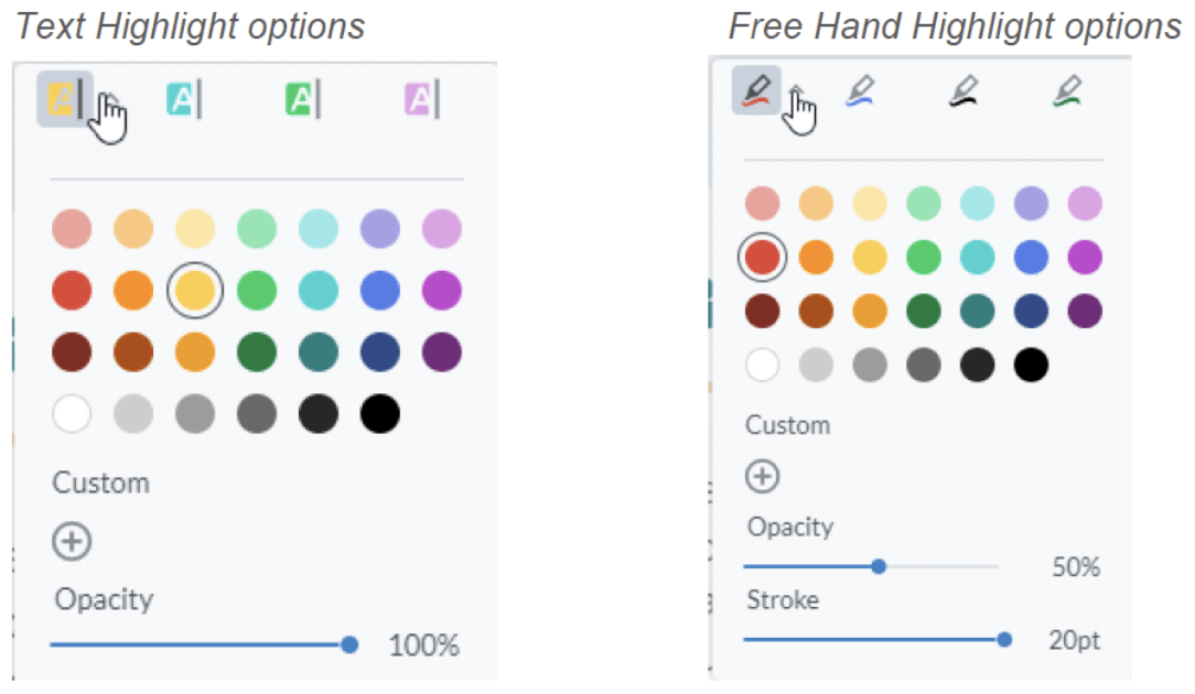 Vitrium-Web-Viewer-Highlight-Options